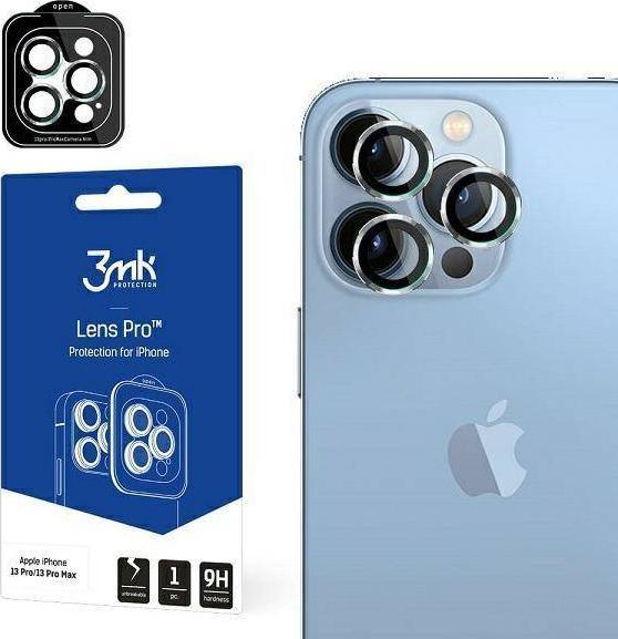 3mk tvrzené sklo Lens Pro ochrana kamery pro Apple iPhone 13 Pro / iPhone 13 Pro Max, Silver