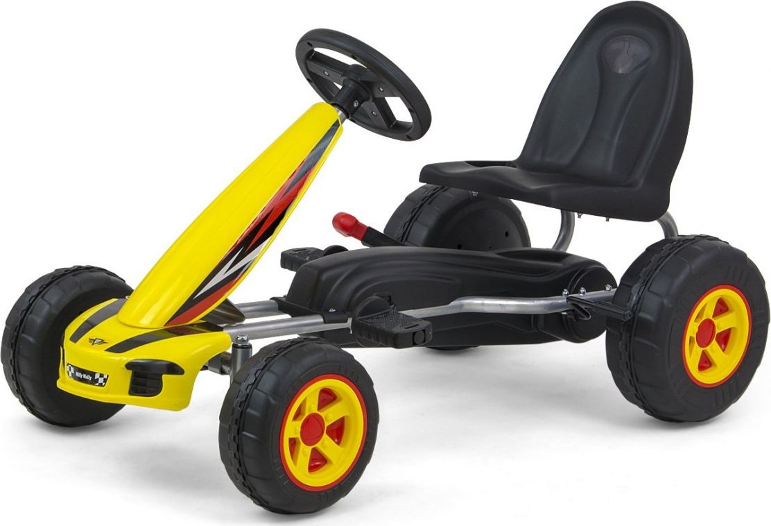 Detská šliapací motokára Go-kart Milly Mally Viper žltá