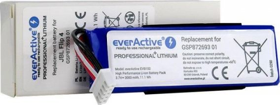Battery everActive EVB102 for JBL Flip 4 Bluetooth reproduktor