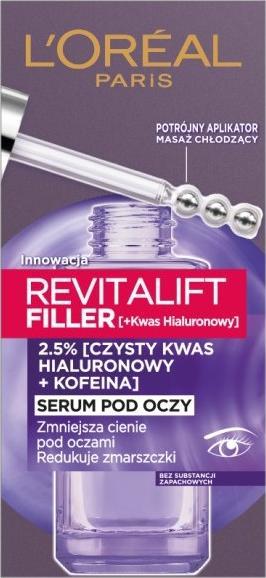 L Oreal Paris LOREAL_Revitalift Filler Oční sérum redukující vrásky a tmavé kruhy 20ml