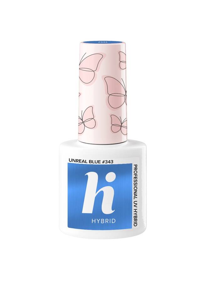 Hi Hybrid Hi Hybrid Butterfly hybridný lak na nechty #343 Unreal Blue 5ml