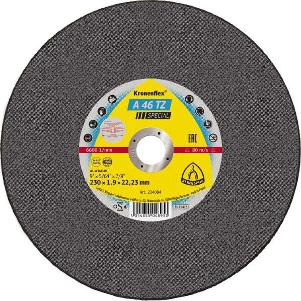 Kotúč rezný 125x1,6 mm na oceľ a nerez - Klingspor PROFI A46