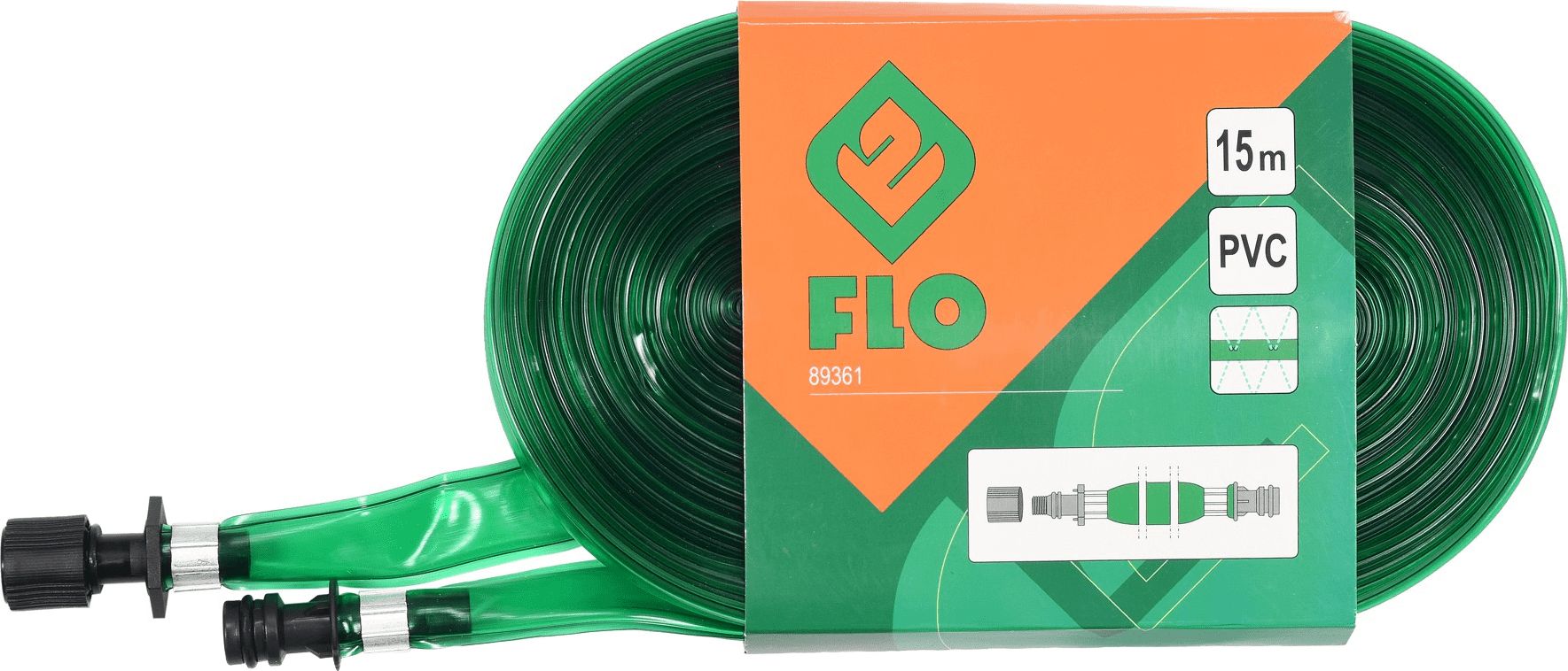 Plochá hadice k postřikovači Flo 15m (89361)