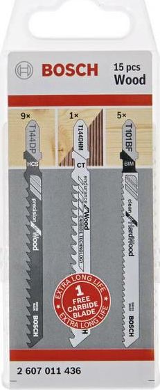Stichsägeblatt-Satz Holz, 15er Pack