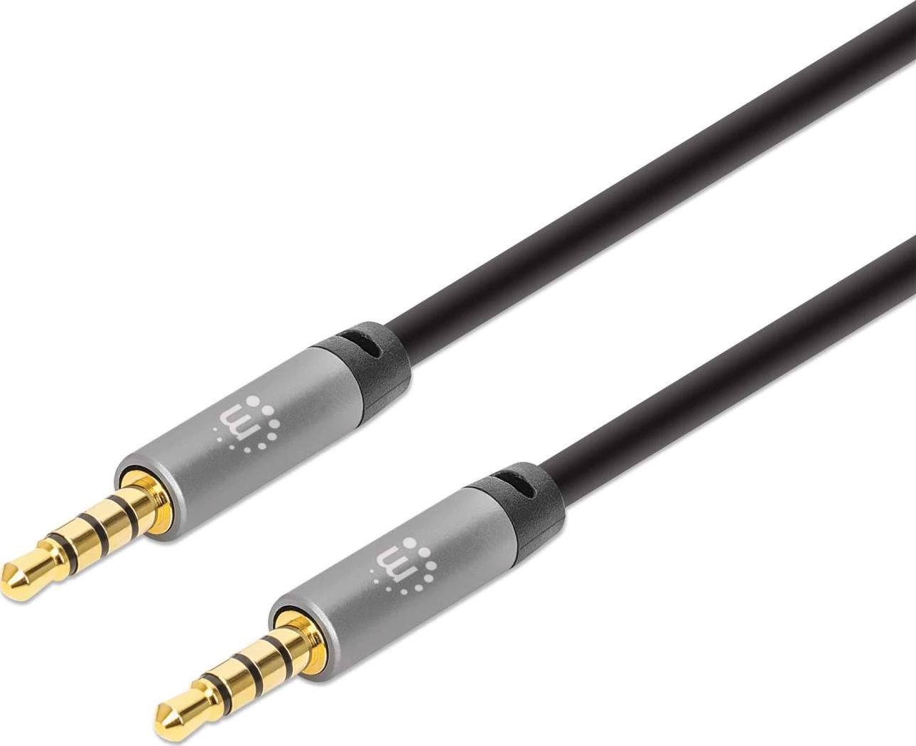 Manhattan Jack 3,5mm - Jack 3,5mm kabel 5m šedý (356015)