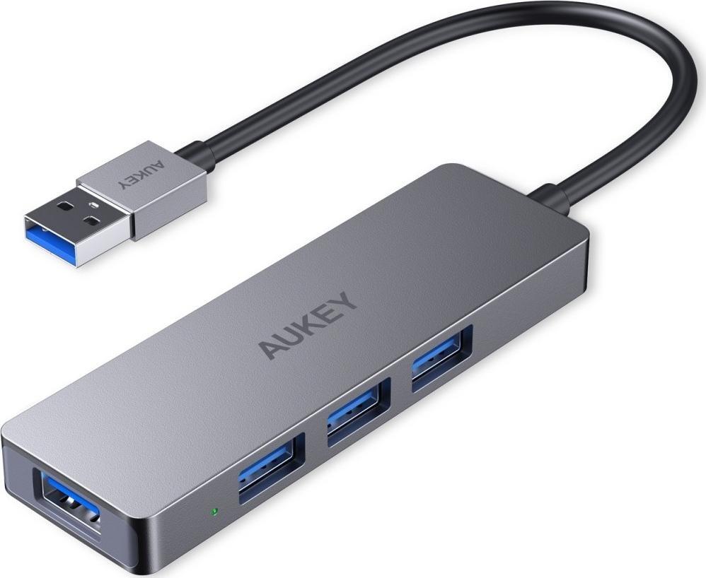 USB HUB Aukey AUKEY CB-H36 hliníkový HUB USB-A | Ultra Slim | 4v1 | 4xUSB 3.0 | 5 Gbps