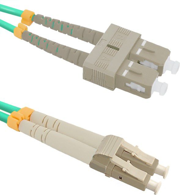Qoltec Optic Patchcord LC / UPC - SC / UPC MM 50/125 OM4 1m (54348)