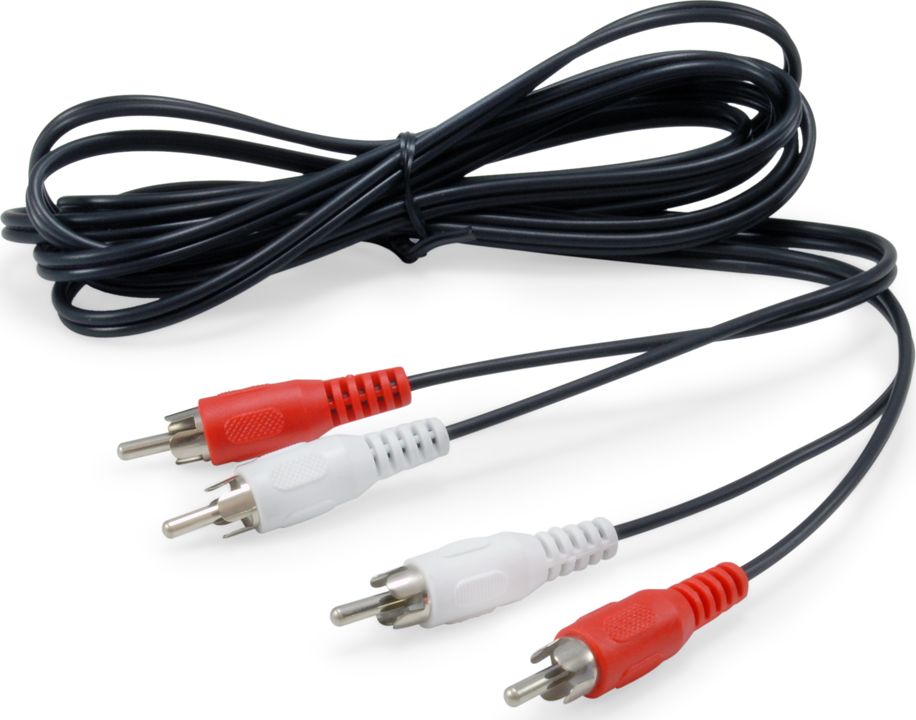RCA (Cinch) x2 - RCA (Cinch) x2 kábel 2,5 m čierny (147094)