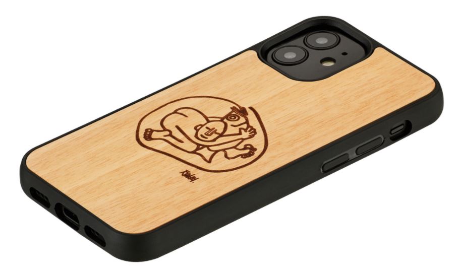 MAN&WOOD case for iPhone 12 mini dieťa s fish