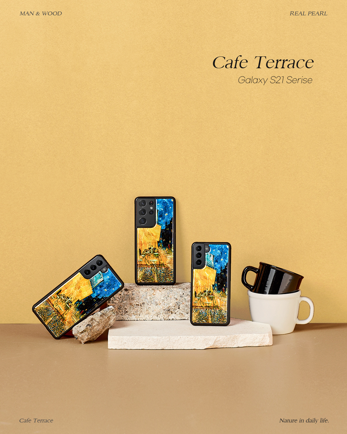 iKins case pre Samsung Galaxy S21+ cafe terrace black