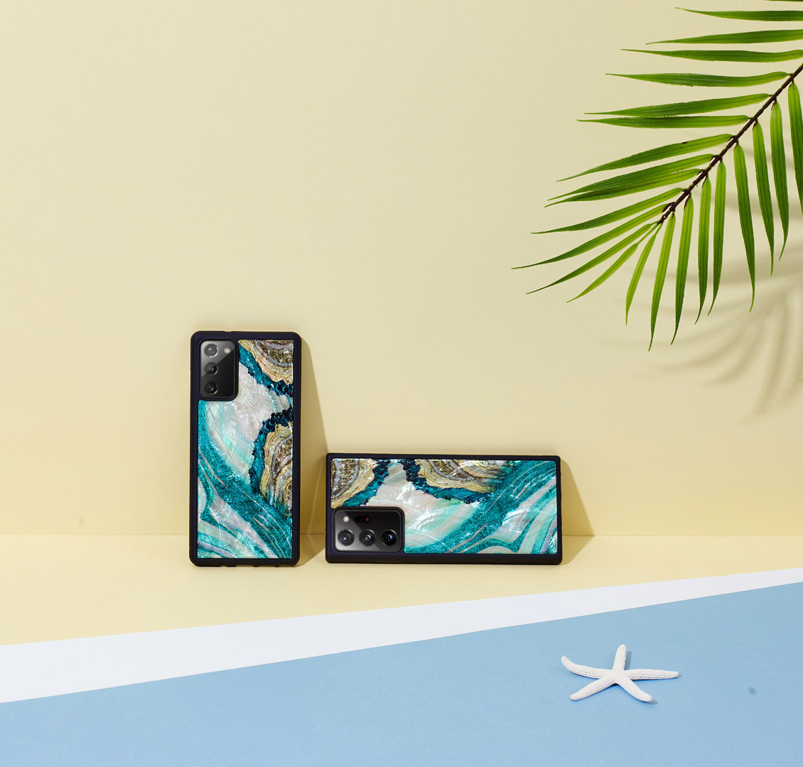iKins case pre Samsung Galaxy Note 20 Ultra aqua agate