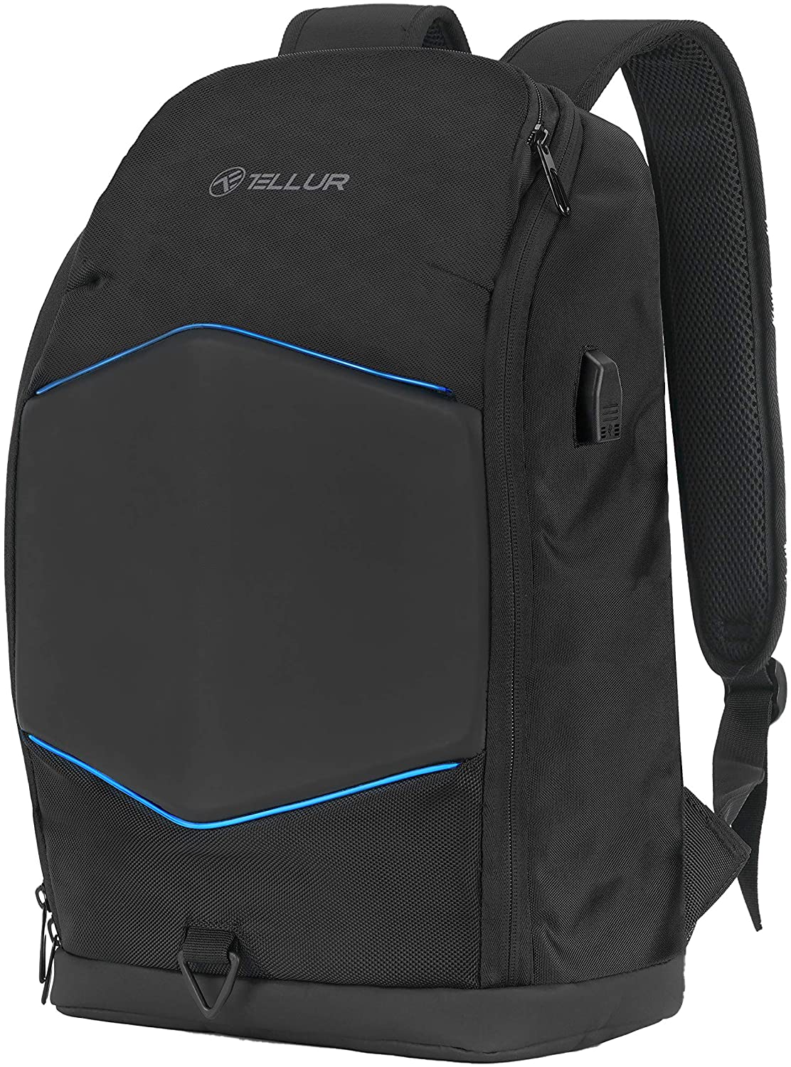 Tellur 15.6 Notebook batoh Illuminated Strip, USB port, black