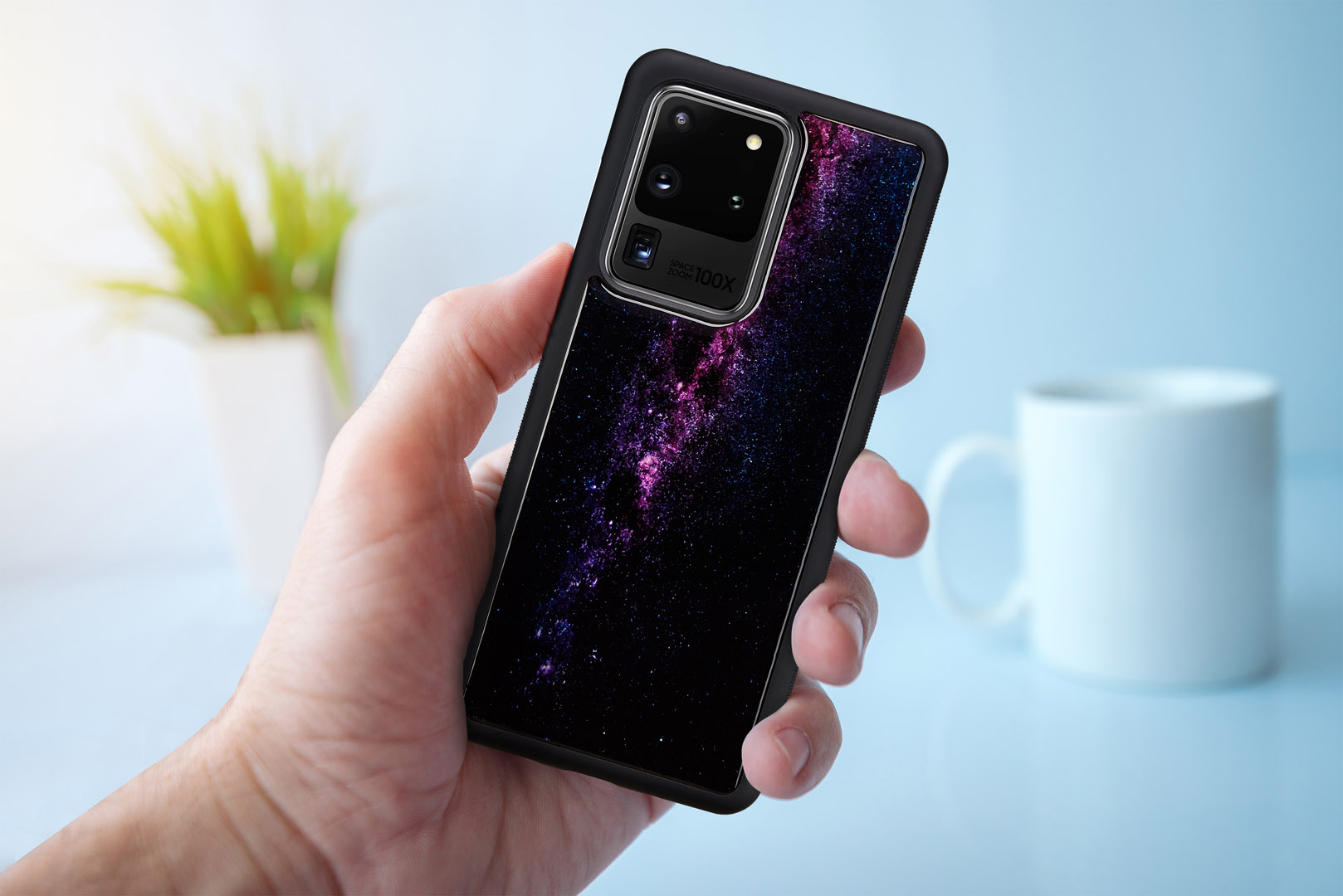 iKins case pre Samsung Galaxy S20 Ultra milky way black
