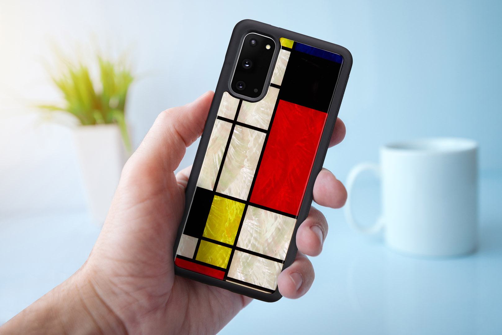 iKins case pre Samsung Galaxy S20 mondrian black