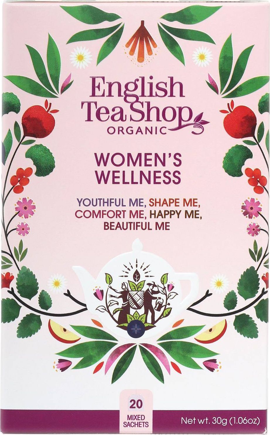 English Tea English Tea Shop, Čajový mix chutí, WOMAN S WELLNESS, 30g