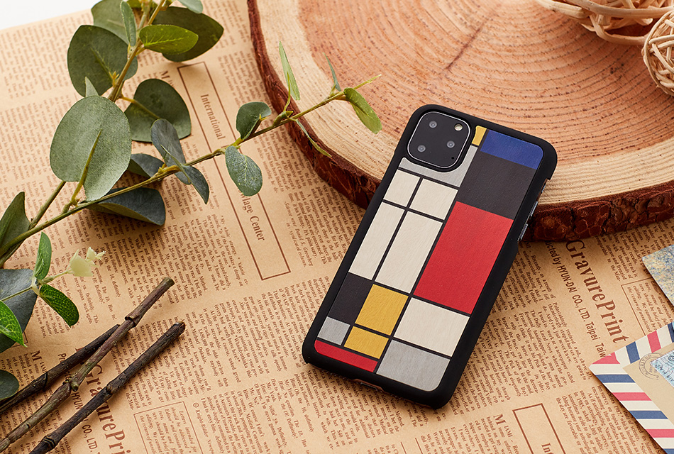 MAN&WOOD SmartPhone case iPhone 11 Pre mondrian wood black