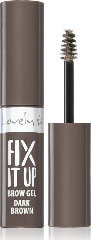 Lovely _Fix It Up Brown Gel Tmavě hnědá řasenka na obočí