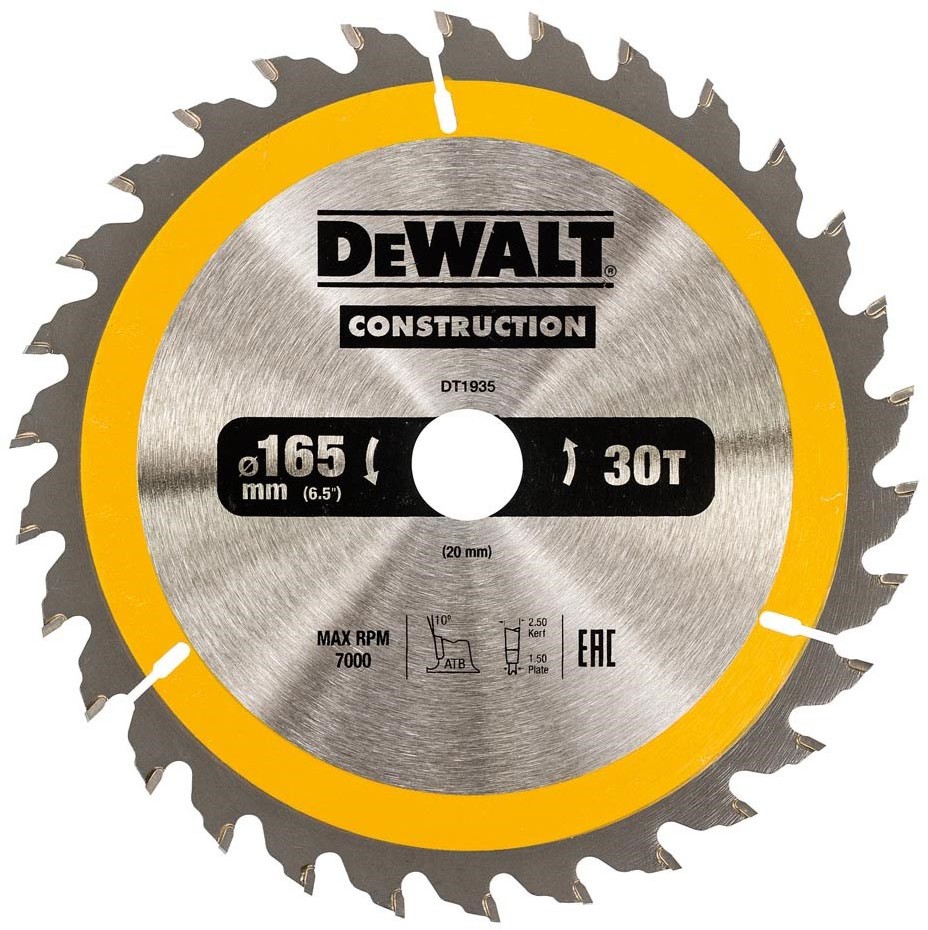 Dewalt Kotoučová pila 165x20mmx30z - DT1935-QZ
