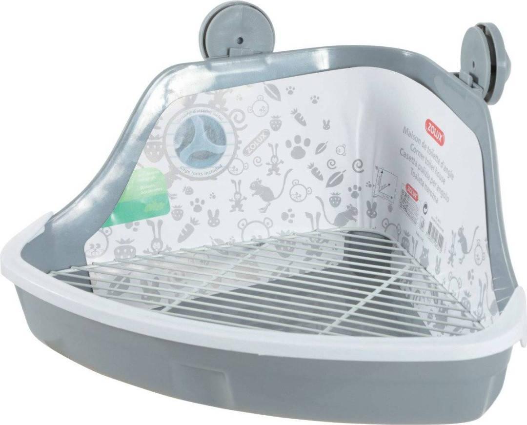 Zolux ZOLUX Malý rohový klozet 320x230x145 mm šedá barva