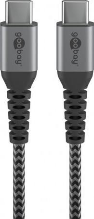 Goobay USB-C – USB-C kabel USB 1 m šedý (49302)