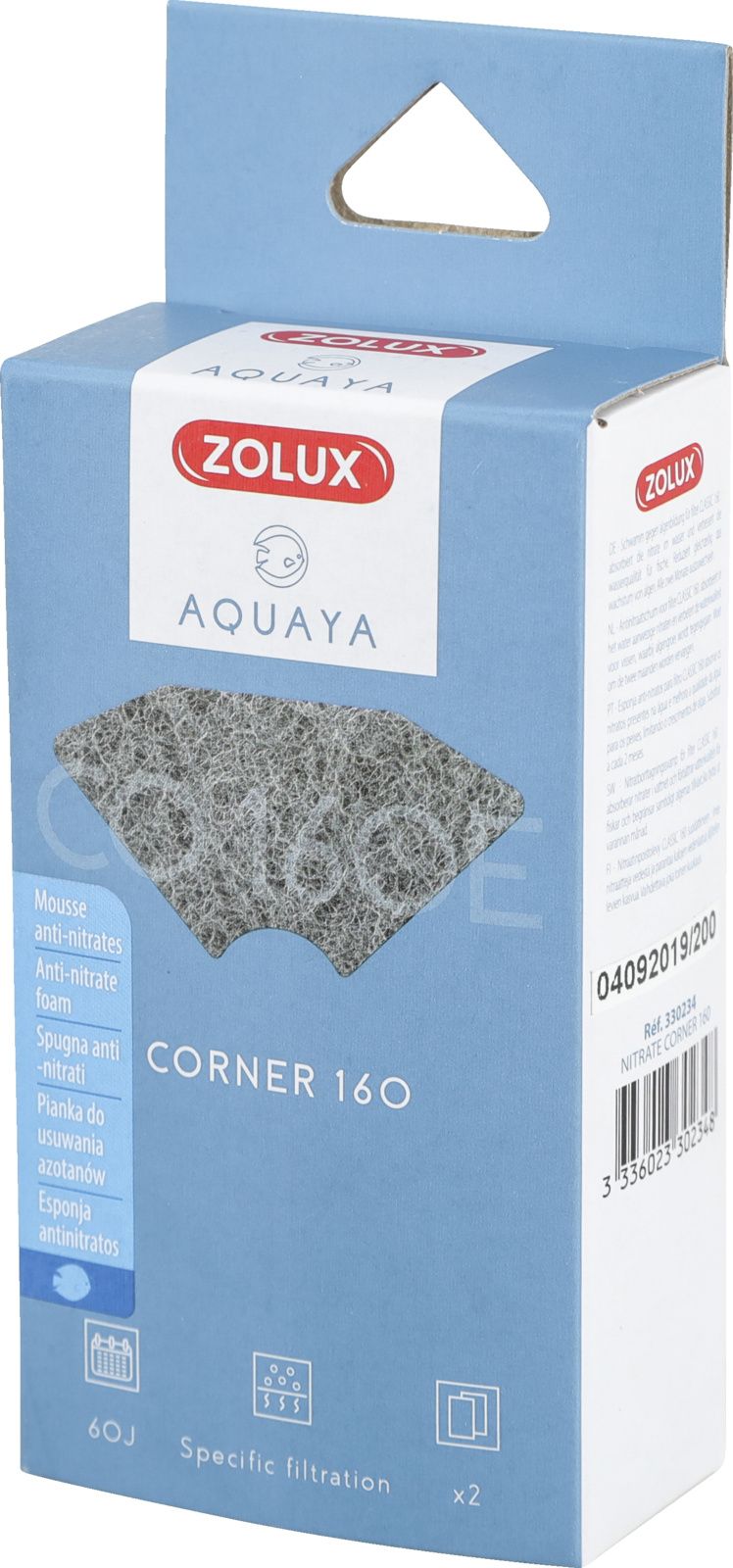 Kartuše Zolux ZOLUX AQUAYA Nitrate Corner 160