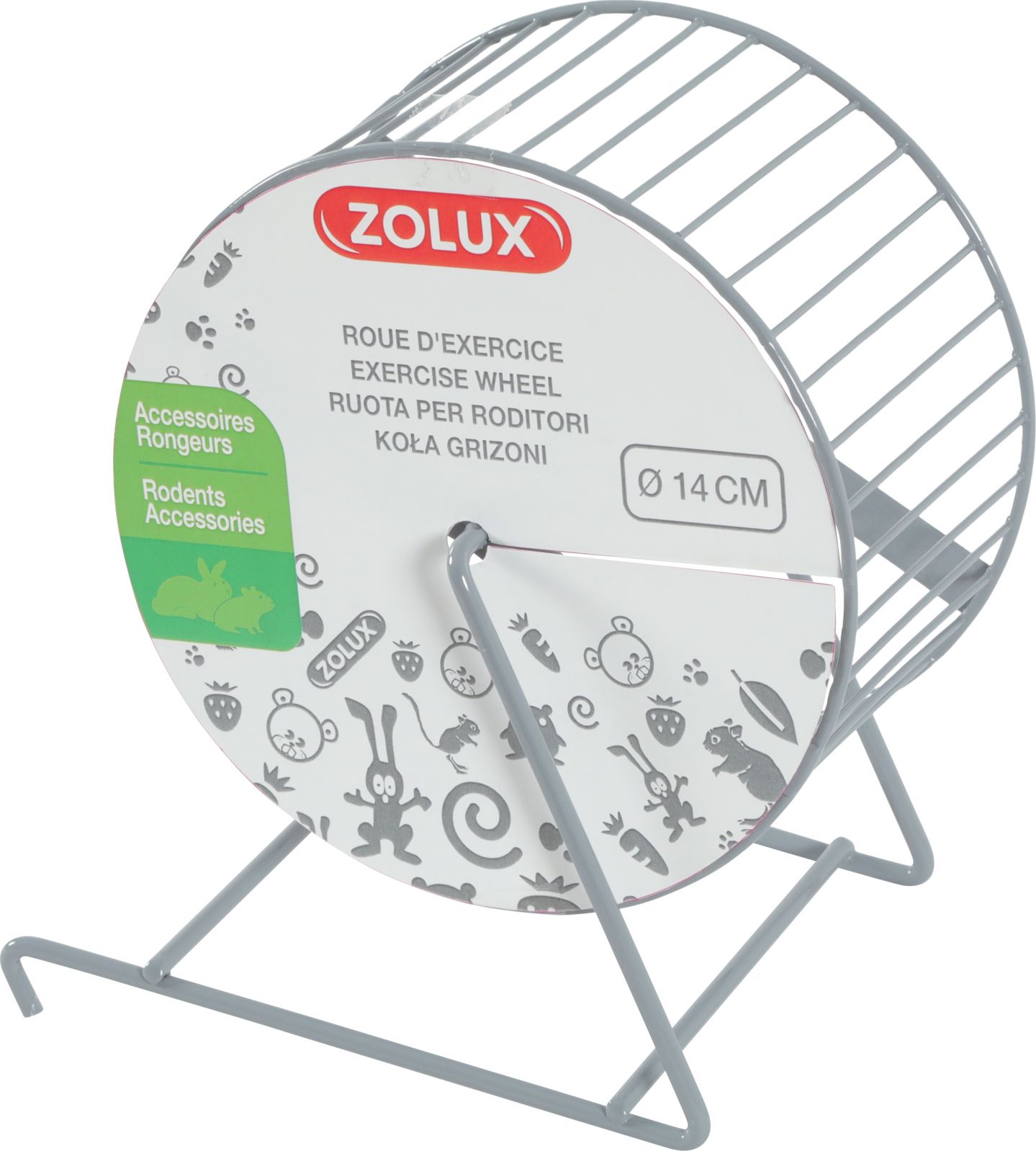 Zolux ZOLUX Kovový naviják 14 cm, barva šedá