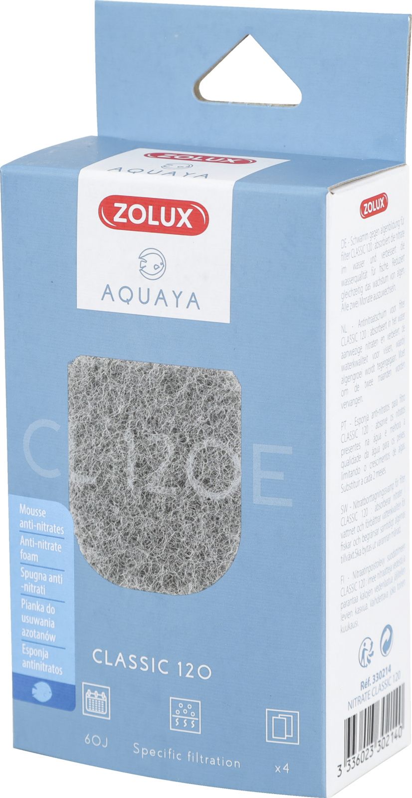 Kartuše Zolux ZOLUX AQUAYA Nitrate Classic 120