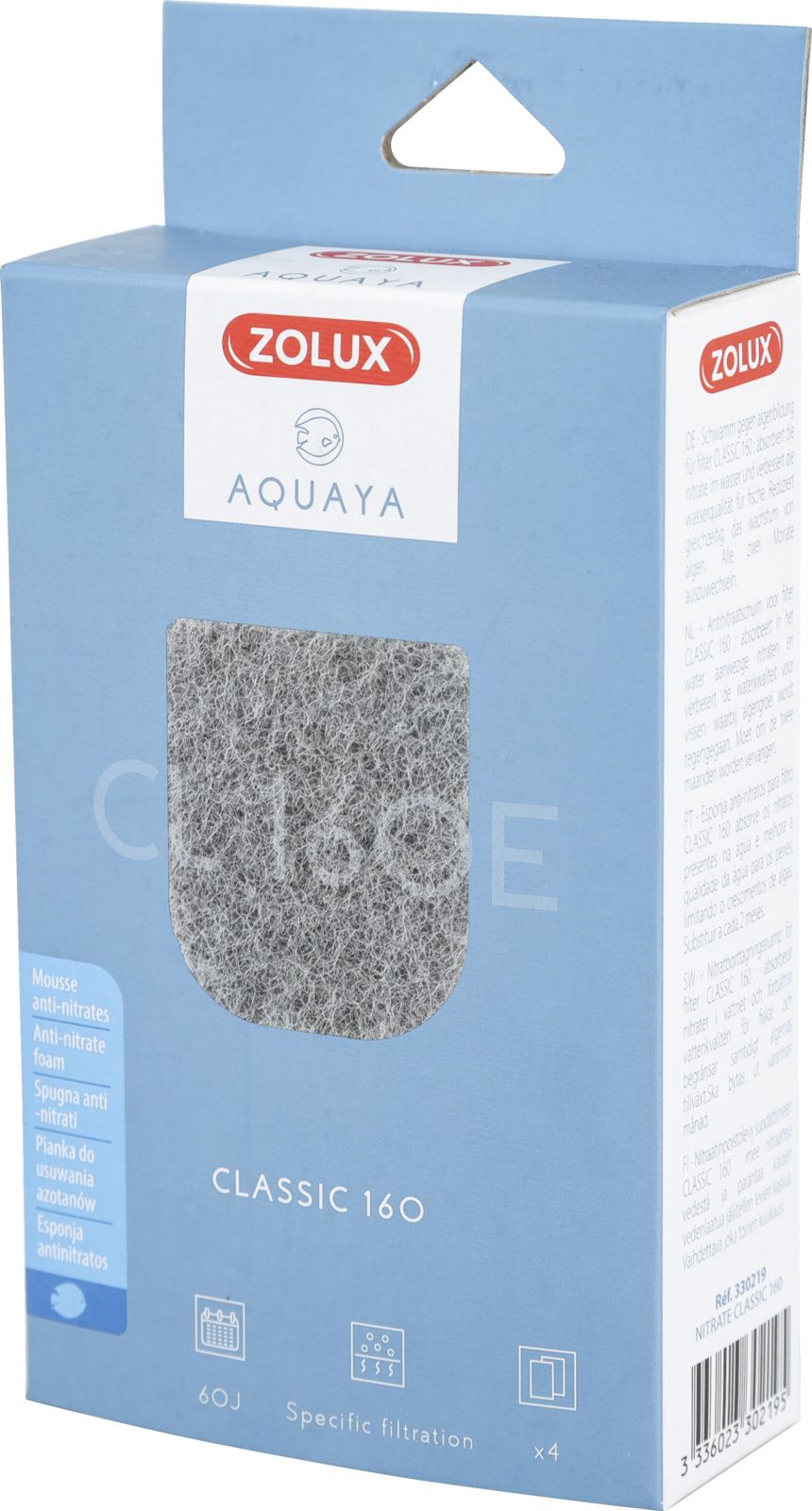 Kartuša Zolux ZOLUX AQUAYA Nitrate Classic 160