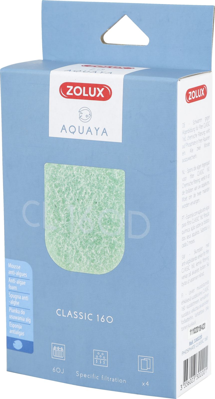 Kazeta Zolux ZOLUX AQUAYA Phosphate Classic 160