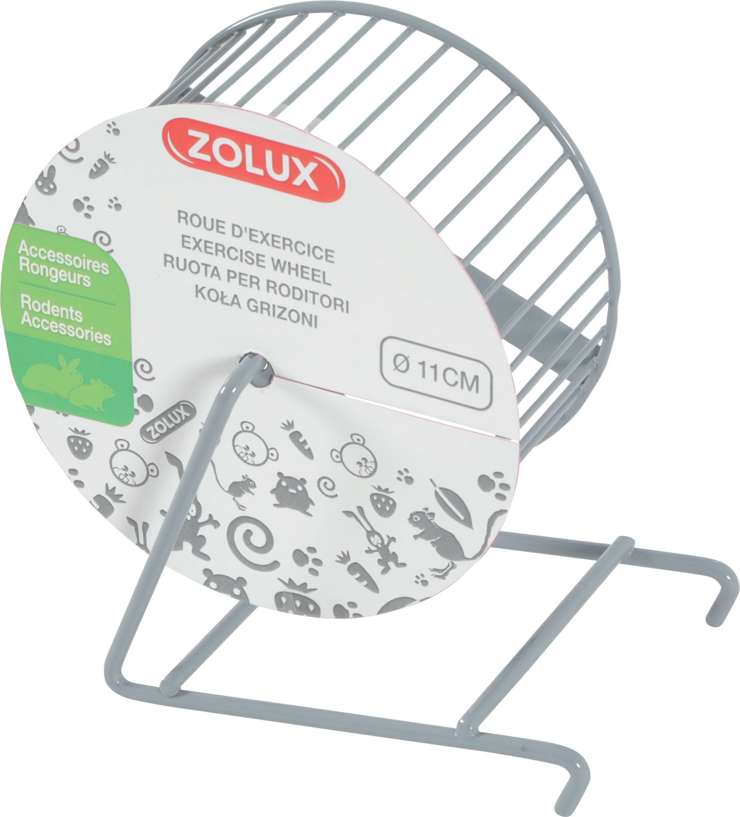 Zolux ZOLUX Kovový naviják 11 cm, barva šedá