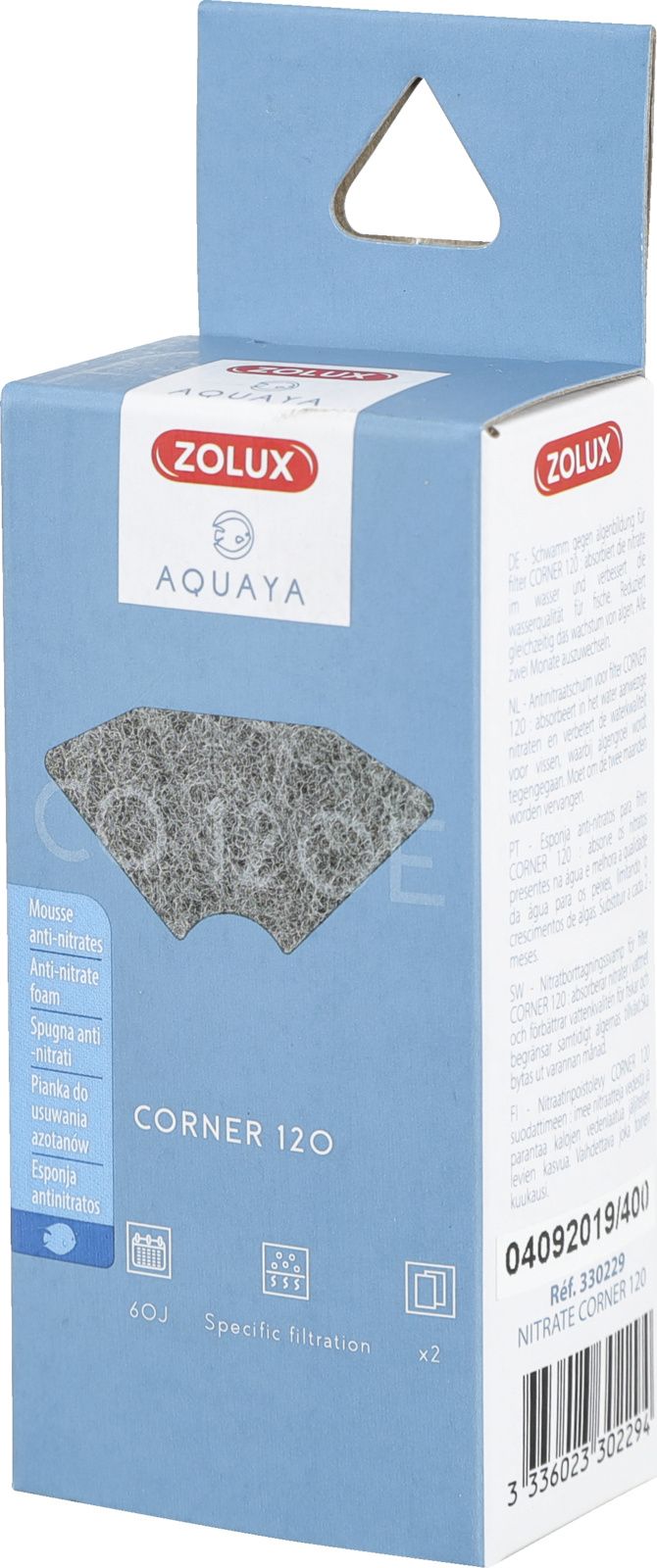 Kartuše Zolux ZOLUX AQUAYA Nitrate Corner 120