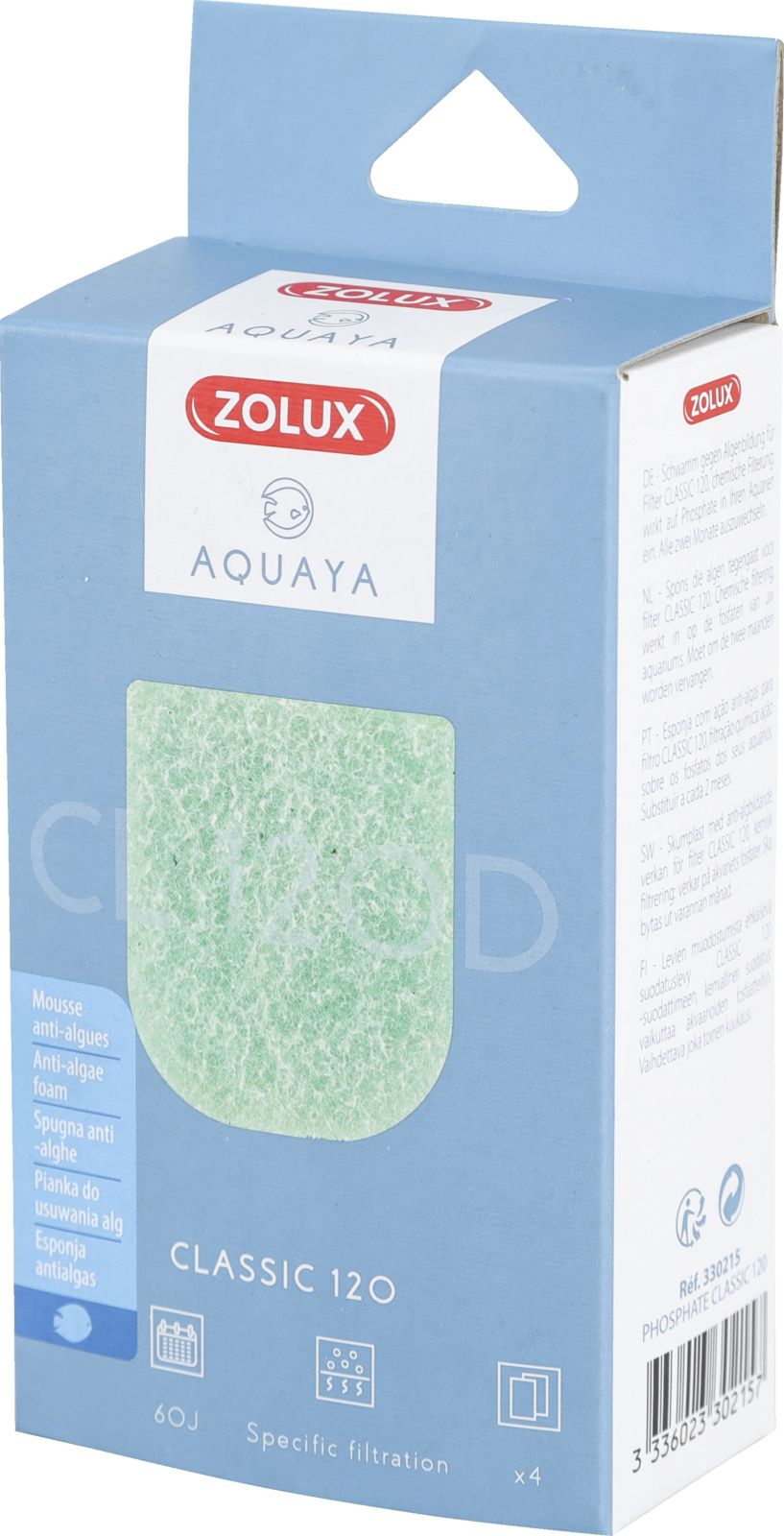 Kartuše Zolux ZOLUX AQUAYA Phosphate Classic 120