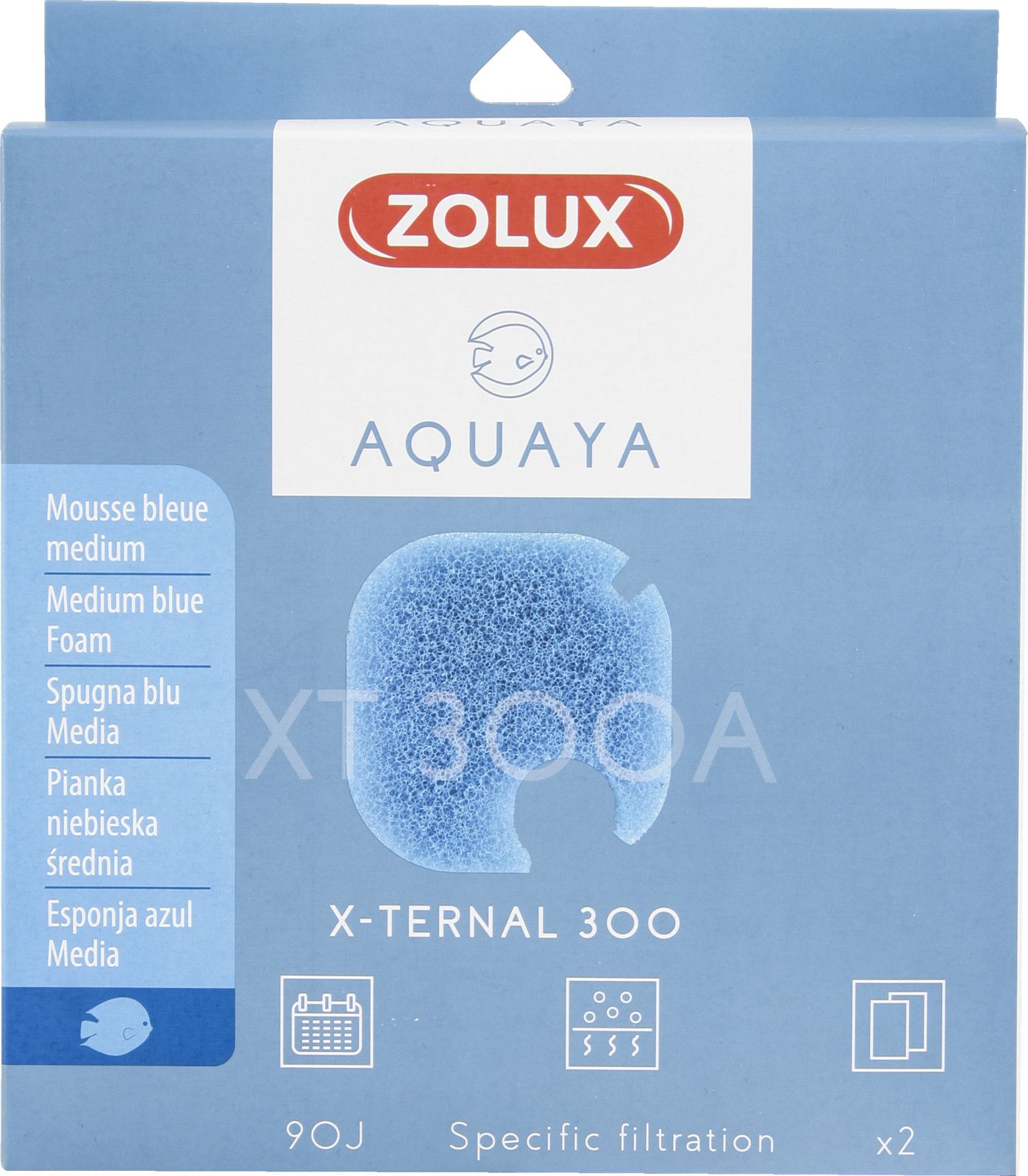 Vložka houby Zolux ZOLUX AQUAYA Blue Foam Xternal 300