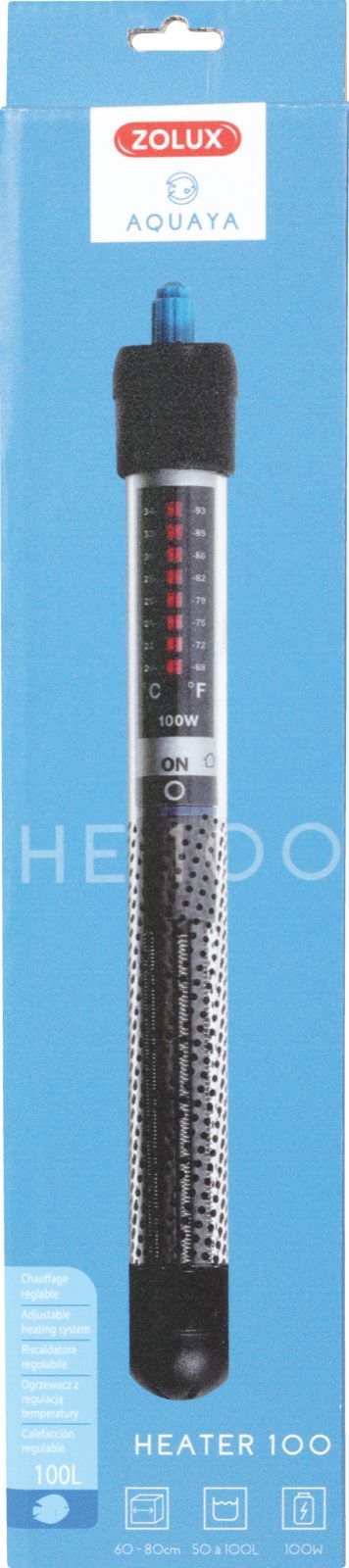 Zolux ZOLUX AQUAYA Heater - ohřívač pro akvária 50-100l