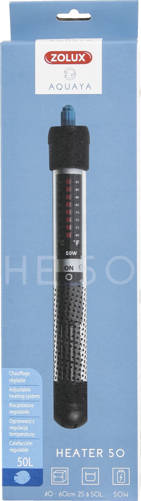 Zolux ZOLUX AQUAYA Heater - ohřívač pro akvária 25-50l