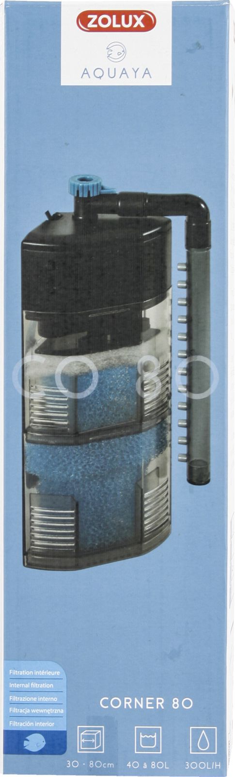 Rohový filtr Zolux AQUAYA 80