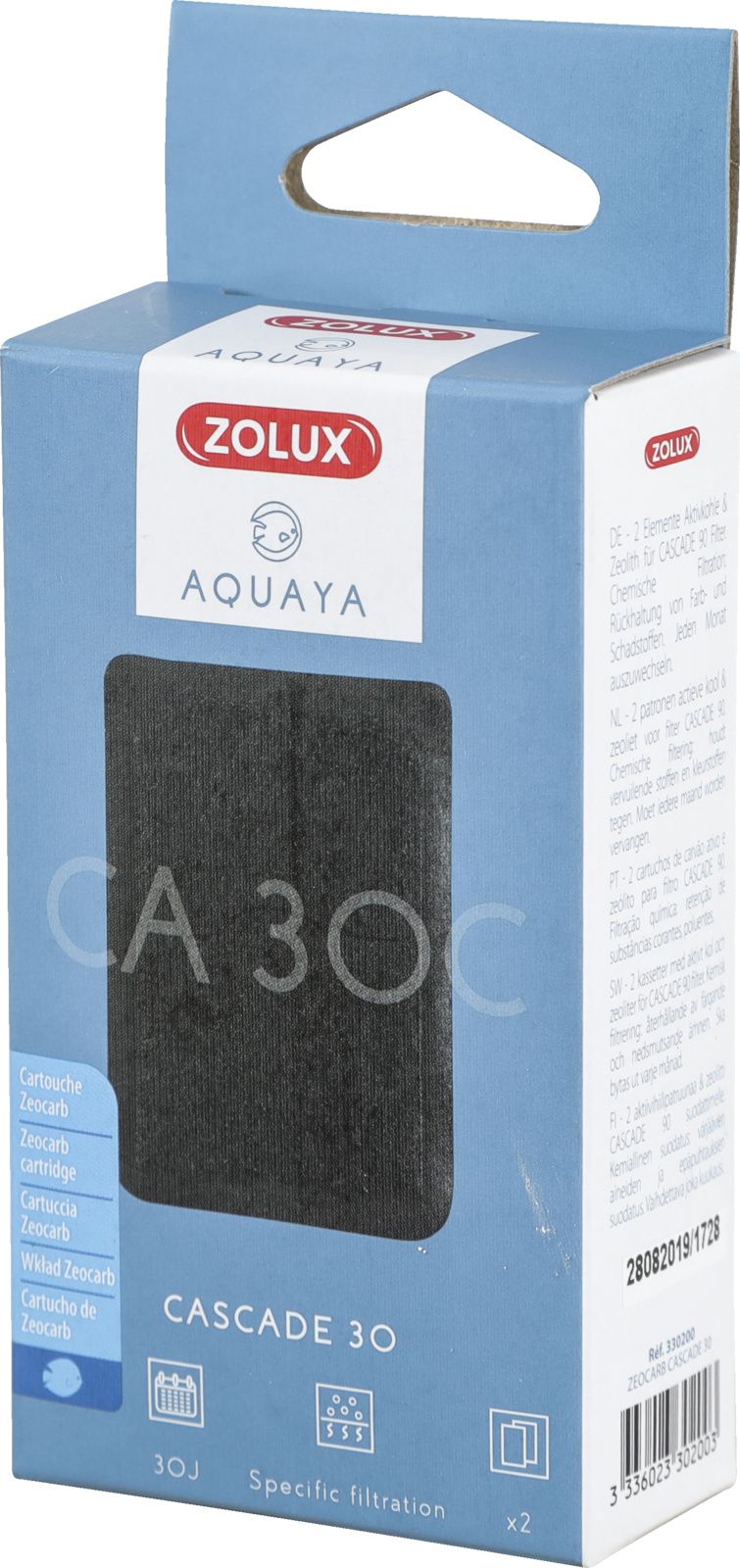 Kartuše Zolux ZOLUX AQUAYA Zeocarb Cascade 30