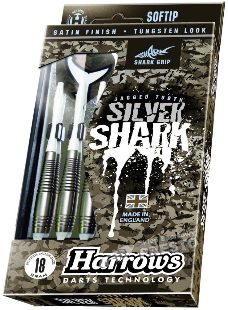 Šipky HARROWS SOFT SILVER SHARK 18g