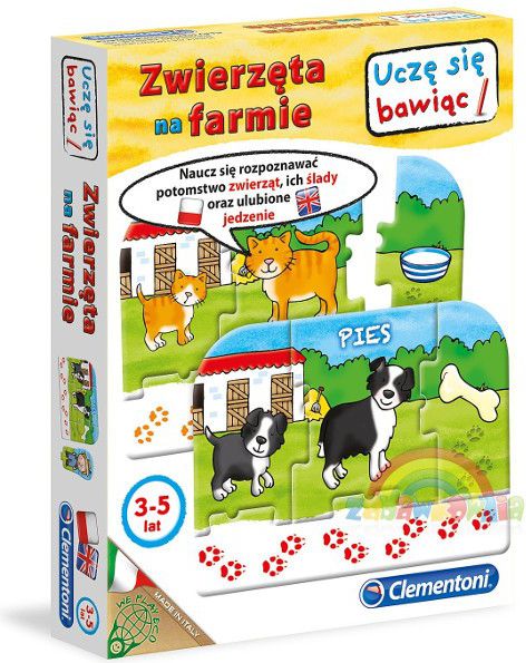 Zvířata Clementoni na farmě