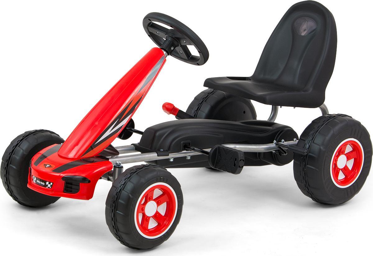 Detská šliapací motokára Go-kart Milly Mally Viper červená