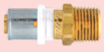 Herz Straight Connector 16x2 - RP1/2 s externím vláknem - P 7016 11