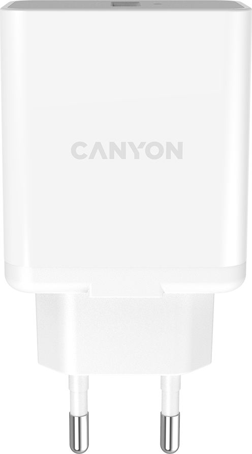 CANYON Nabíječka do sítě H-24, 1x USB-A, Quick Charge 3.0, 24W, bílá