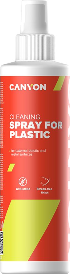 CANYON Čistící sprej CCL22 na plastové a kovové povrchy 250ml, antistatický, desinfekční