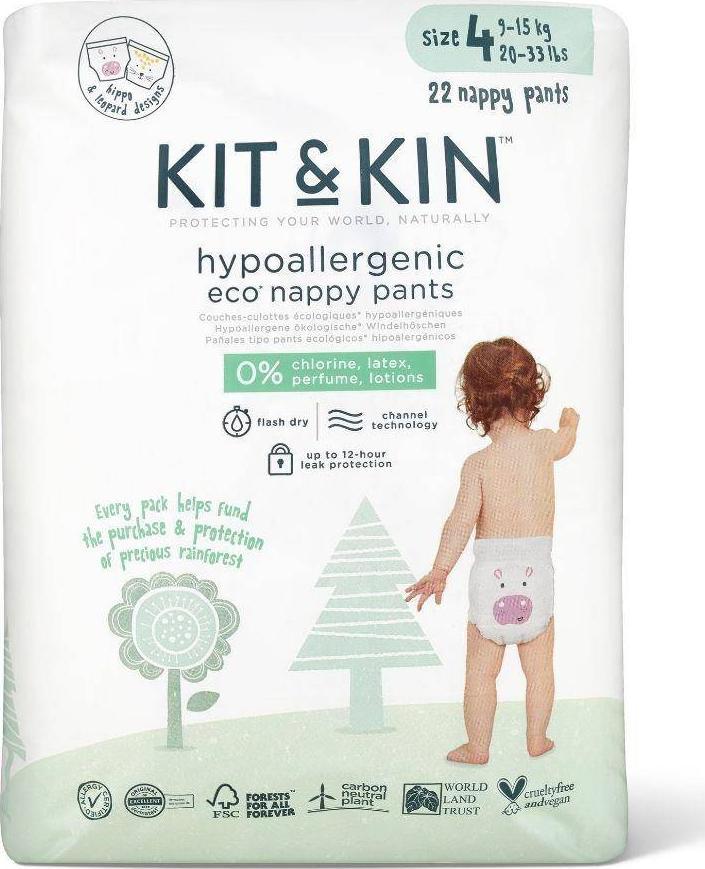 Kit and Kin Nappy Pants 4, 9-15 kg, 22 ks.
