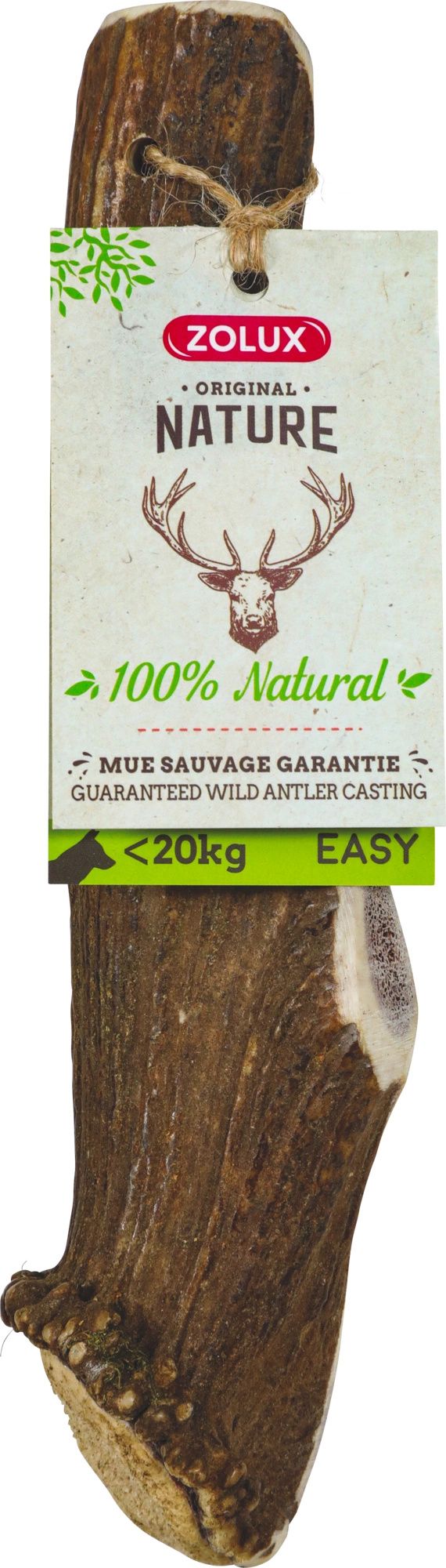 Zolux ZOLUX EASY jelení paroží podélně střižené - psi vážící méně než 20 kg