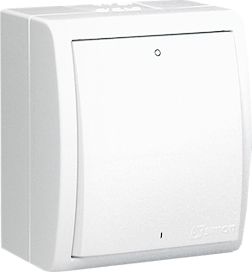 Kontakt-Simon 2pólový vypínač AQUARIUS IP54 bílý