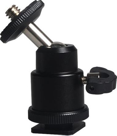 Commlite hlava 3D BALL HEAD s 1/4   závitem pro hot shoe / saně a 1/4 závitem
