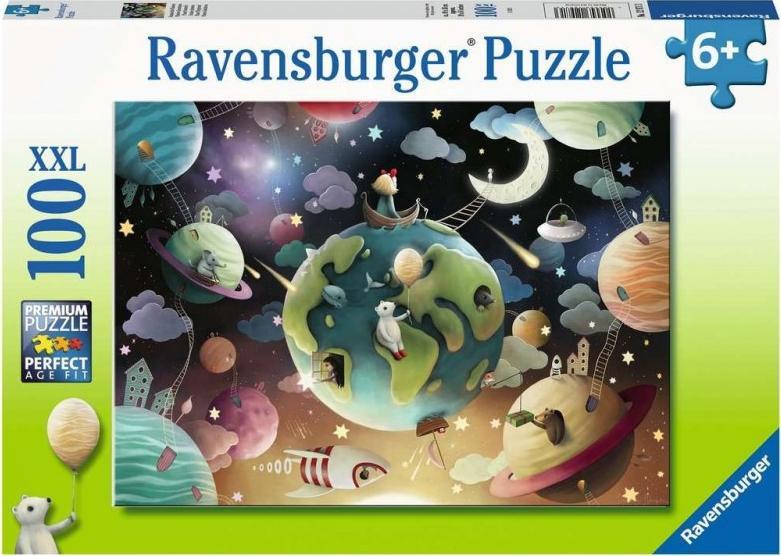 Puzzle 100 dílků XXL Space hřiště