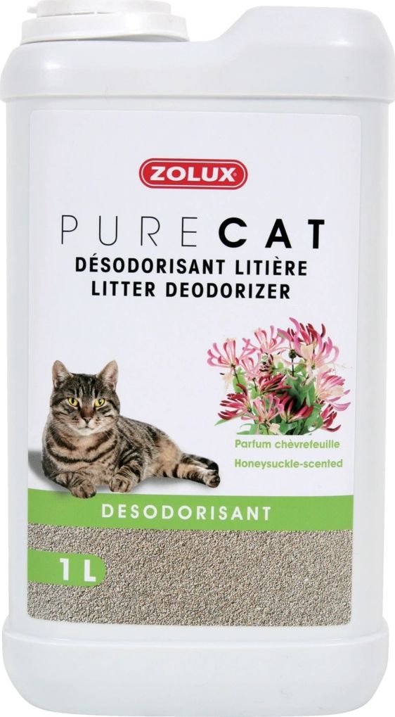 Zolux ZOLUX PURECAT stelivový deodorant s vůní zimolezu 1l