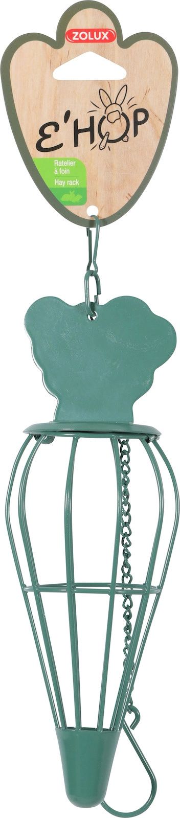 Zolux ZOLUX EHOP krmítko na seno, mrkev, zelená barva